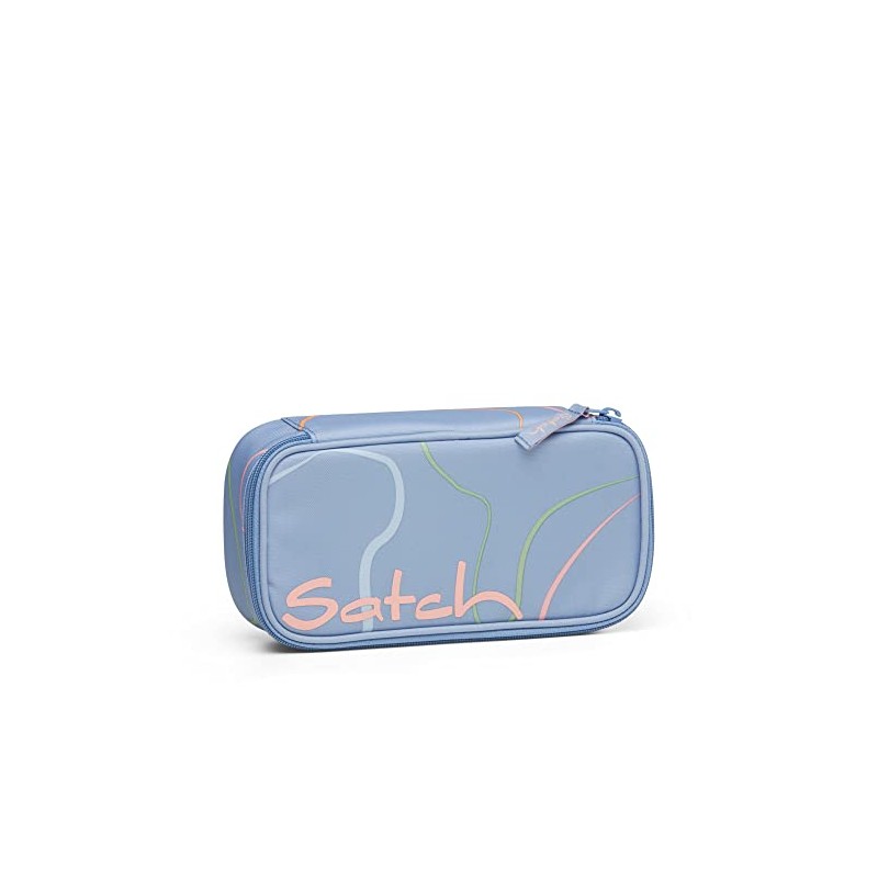 satch Extra Large Pencil Case including Divider Compartment, Zip-Up Pocket,