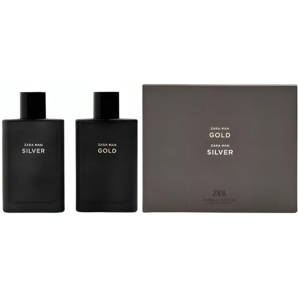 Zara Man Gold + Silver Cologne for Men Fragrance Set