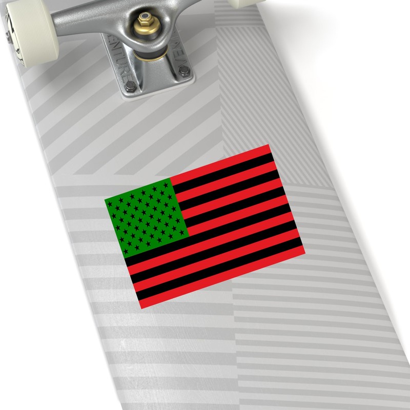 African American Flag | Black Flag Sticker | Afro America