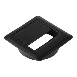 CAVO Set of 10 cable passages (70 x 70 mm, height 18.3 mm, 60 mm diameter, black), desk passage, ideal for cables with large plugs