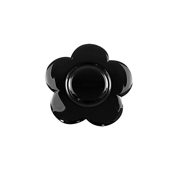 (mari-kuwanto) Mary Quant Mirror Mirror Cosmetic Makeup Cosmetics Daisy Flower Floral Flower Folding Compact Black Black Stand