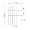 White Animal Barrier Fence 16.5 in (H) X 10.4 ft