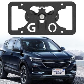 License Plate Holder Front Bumper Mount Bracket Compatible with Buick Enclave 2nd gen 2018-2024, Encore GX 2nd gen 2020-2024, Envision 2nd gen 2021-2024 No Drilling Installs in Seconds