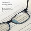 AJYADO 3.0 Strength Blue Light Readers, TR Titanium Unisex 2-Pack