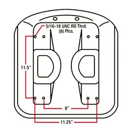 All States High Back Molded Dishpan Seat - Black for Case Tractor, Compatible with 1190, 1290, 1390, Replaces ST27, Black Vinyl, Driver Side, Tractor Seat