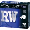 TDK CD-RW Data 700MB 4x 5mm Thick Case Pack of