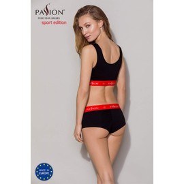 Passion Women's Smooth Sports Bra PS003, Black,L