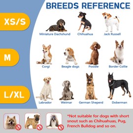 Soft Mesh Dog Muzzle with Reflective Strap - Lightweight Muzzle Adjustable Dogs to Prevents Biting, Chewing & Licking, Open Nose Design Reduces Friction & Enhances Comfort (Grey, M)