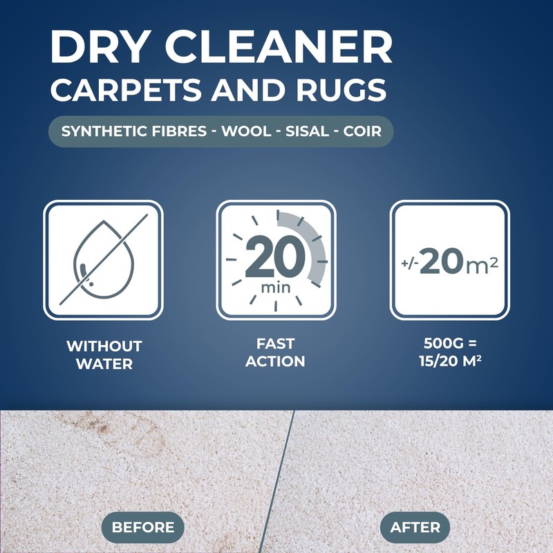 STARWAX - Dry-Cleaning Flakes for Carpets and Rugs - Clean