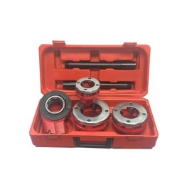 DBM IMPORTS 3Pc 1-1/4'' to 2'' 3 Dies Ratchet Die Stock Pipe Threader Ratcheting Wrench