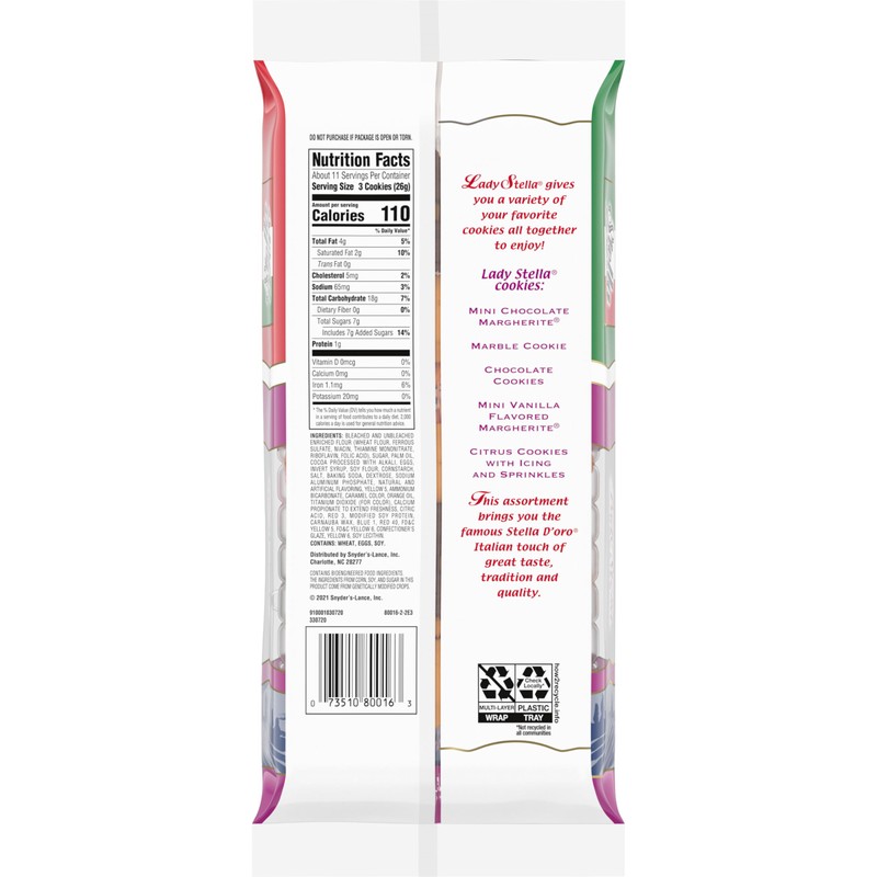 Stella D'oro Cookies, Lady Stella Assorted Cookies, 10 Oz