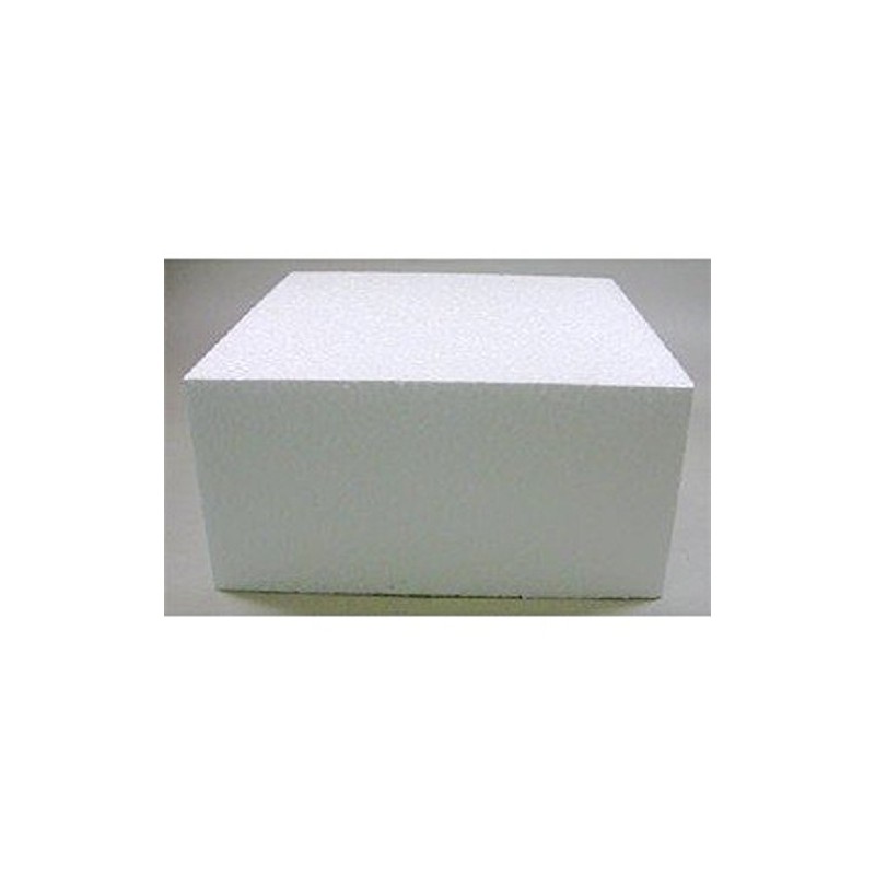 Oasis Supply Dummy Square Cake, 9" x 9" x 3",