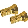 Schwaiger F GOFST6502537 (Diameter 6.5 MM Pack of 2 gold