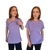 Womens Post Surgery Shirt (Lavender, 2XL)