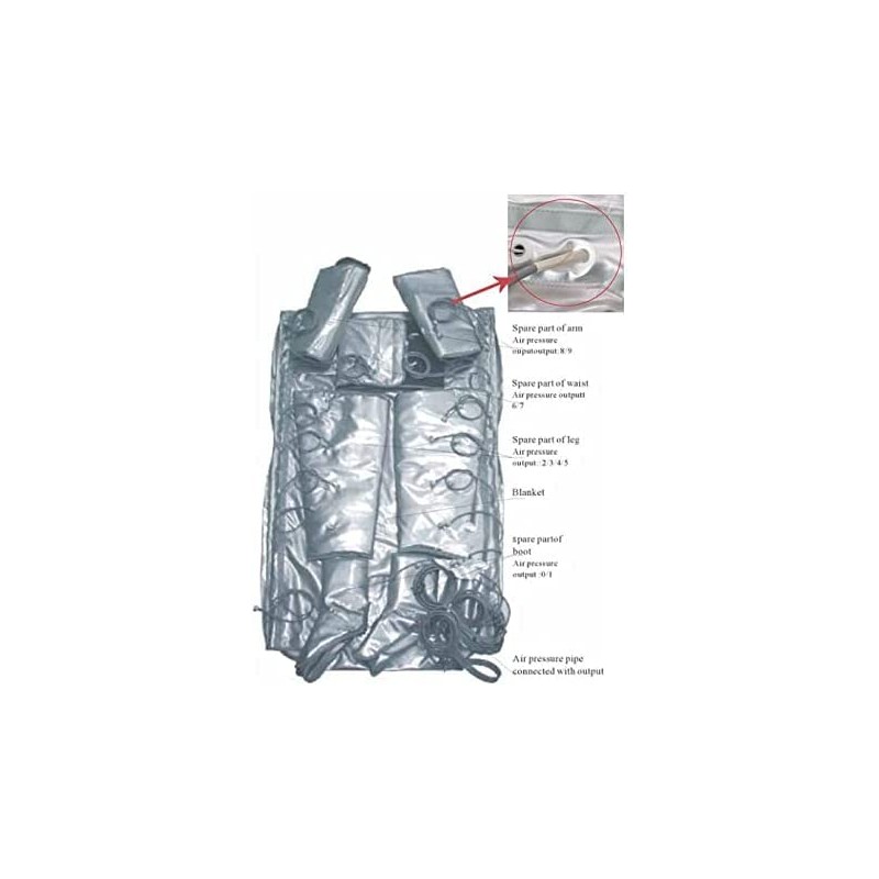 Left leg boots for professional pressure therapy IB-9102 (Piena IZQ