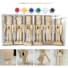 6pcs 12cm Christmas Nutcracker Ornament Set Wooden Nutcracker Character Soldier