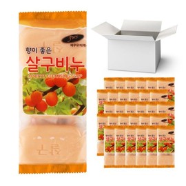 향이 좋은 살구비누 90g 1박스 (3개입x30개) /업소용 단단한 알뜰비누 Fragrant Apricot Soap 90g 1 Box (3 pieces x 30) / Commercial Grade Hard Budget Soap
