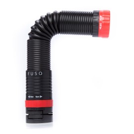FUSO FUSOV51001000 All-in-One Handsfree High Power LED Flexible, Magnetic and Clampable Flashlight, 110 lm, Red