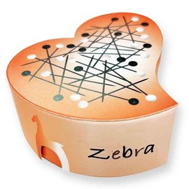 Pony Black Pins Zebra Steel 0.60 x 30 mm Black/White - Pack of 1