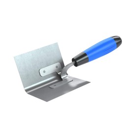 Bon Tool 85-356 Inside Corner Bullnose Trowel, 5-inch x 3-1/2-inch, 5/8-inch Radius, Comfort Grip Handle