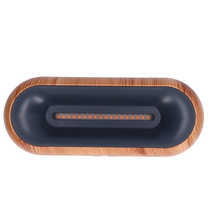 Humidifier 200ml Aroma Diffuser Wood Grain Flame Pattern Light Low