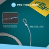 SF 10FT 10lb Pre-Tied Loop Saltwater Tapered Leader Fly Fishing