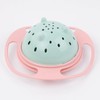 ZTL Gyro Bowl 360 Dgree Rotation Spill Resistant Gyroscopic Bowl