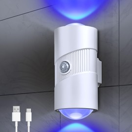 AUAUY LED RGB Wandleuchte, USB C wiederaufladbar Wandlampe Nachtlicht mit Bewegungsmelder AUTO/Dauer-EIN 7 Lichtfarben Magnetisch Lampe für Flur Treppe Wohnzimmer Schlafzimmer Kinderzimmer