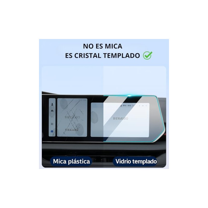 GV TECH Protector de pantalla de cristal templado compatible con