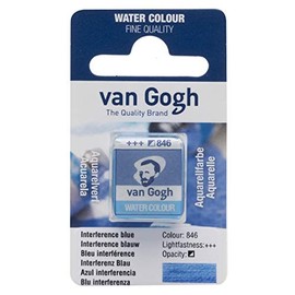Van Gogh Watercolor Paint, Half Pan, Interference Blue 846