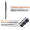 sourcing map 7/32"-24 UNS Thread Tap 6542 Cobalt High-Speed Steel