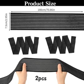 SycloPak Knee Support Calf Bandage Pack of 2 180 cm Sports Bandage Elastic Knee Support for Knee Support Osteoarthritis, Elbow, Wrist, Arm, Thigh Compression, Bandage for Sports Wellness