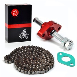 MOTO1988 Cam Timing Chain & CNC Manual Tensioner For Suzuki Quadsport Z400 LTZ400 2003-2014 12830-07G00 12760-29F01