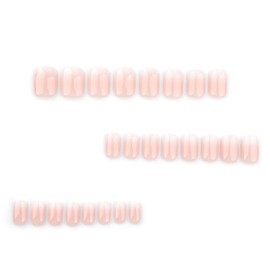 QQPPOLIU Square Press On Nails Short with Designs, Gradient Press On Fake Nails for Daily Use