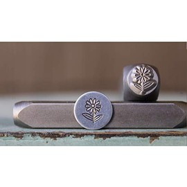 8mm Daisy Flower with Stem Metal Punch Design Stamp - Supply Guy - CH-433