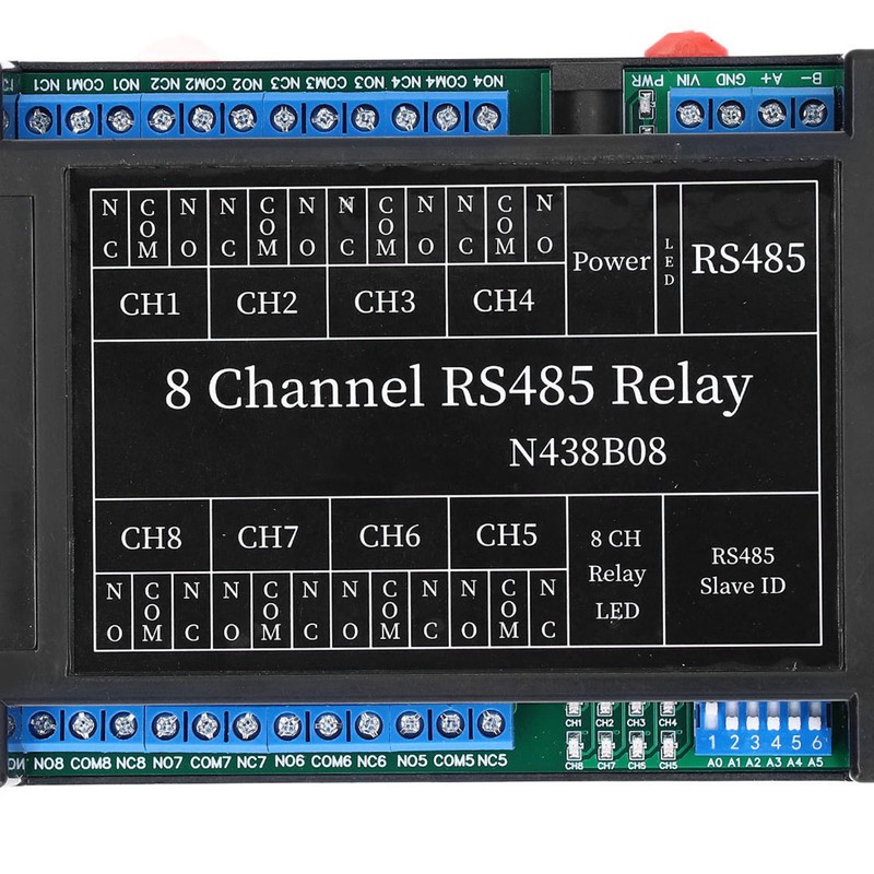Relay Module 8 Channel RS485 RTU Remote Control Switch DC