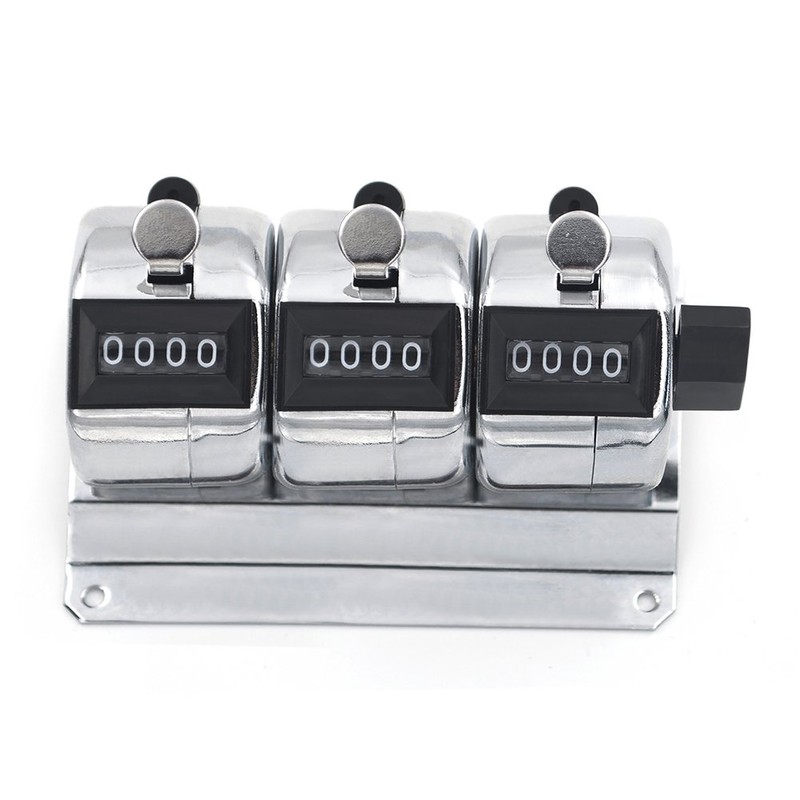 GOGO Bank Counter Desk Mechanical Metal Tabletop Formula, Manual Counter,