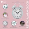 Fisura – Analog Alarm Clock Without Ticking, with LED Night