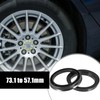 2pcs Plastic Car Hub Centric Rings Wheel Bore Center Spacer