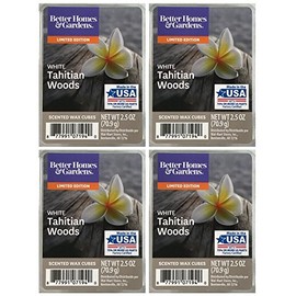 Better Homes and Gardens White Tahitian Woods Scented Wax Cubes - 4-Pack