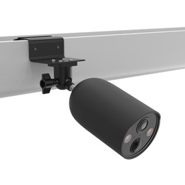 OkeMeeo Gutter Mount + Silicone Cover for TP-Link Tapo MagCam (C425 Camera), Black