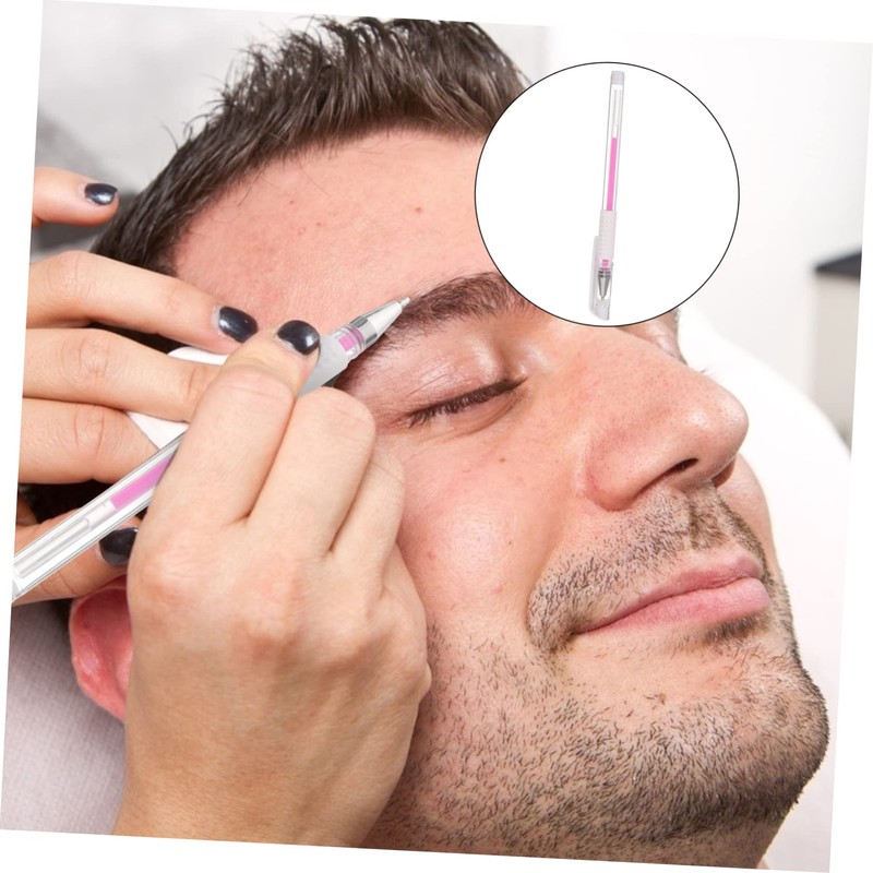 NUOBESTY 2 Sets Professional Tattoo Eyebrow Pen Mapping Tool Long
