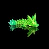 Tumbler Straw Buddy Dragon Guardian Straw Figurine 3D Printed:_Ice