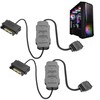 2PCS ARGB Controller Dual SATA-Powered Manual RGB Controller for PC,