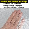 50Pcs Clear Bubble Out Bags, 12”x16” Bubble Pouches Bags for