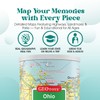 Geotoys Ohio Mini State Puzzle – 100 Piece Puzzles for
