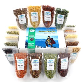 The Backpacking Kit - 18Ct Premium Lightweight Meals in 1 Cup Resealable Pouches by Harmony House Foods, Single Set White