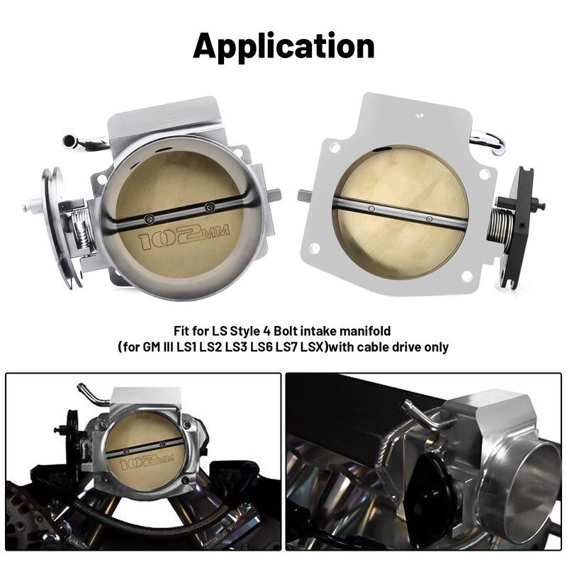 Endxedo LS 102MM Throttle Body Assembly with Throttle Position Sensor