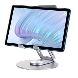 DOOGEE Foldable Tablet Stand, Portable Monitor Stand, Multi-Angle Adjustable Tablet Desktop Dock Cradle, Super Sturdy