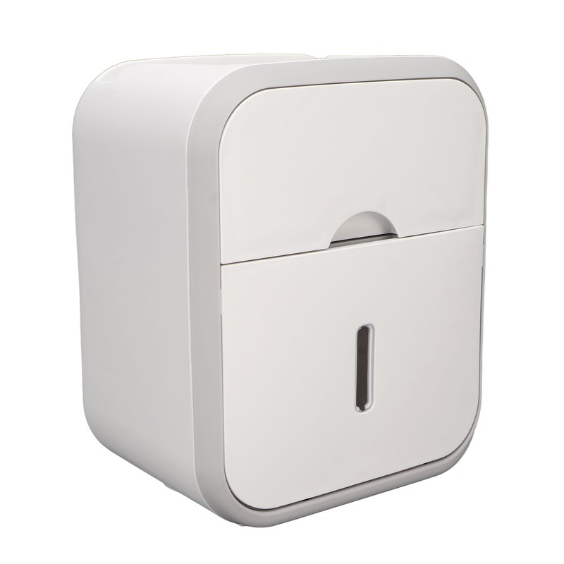Paper Holder Box Wall Mounted Punching Free Waterproof Paper Towel